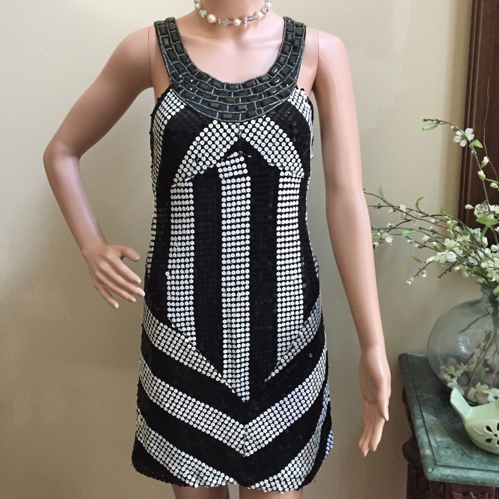 Gorgeous CeCico Sequined Dress, Size M, EUC - Picture 3 of 7